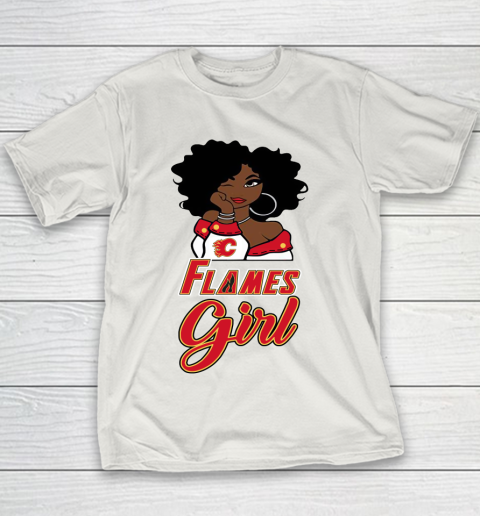 Calgary Flames Girl NHL Youth T-Shirt 11
