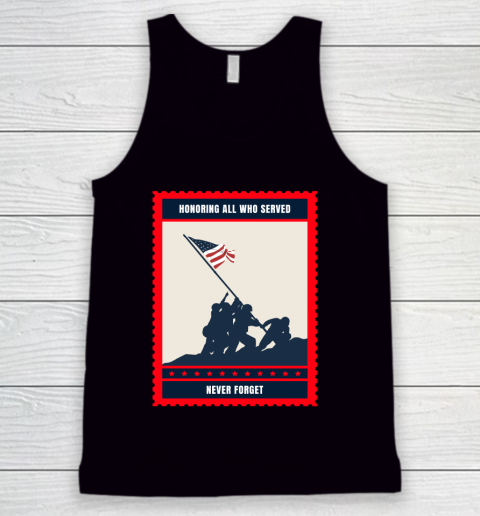 Independence Day 4th Of July HONORING ALL WHO SERVED MEMORIAL DAY  POSTAGE STAMP Tank Top