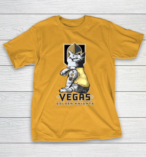 NHL My Cat Loves Vegas Golden Knights Hockey T-Shirt 2