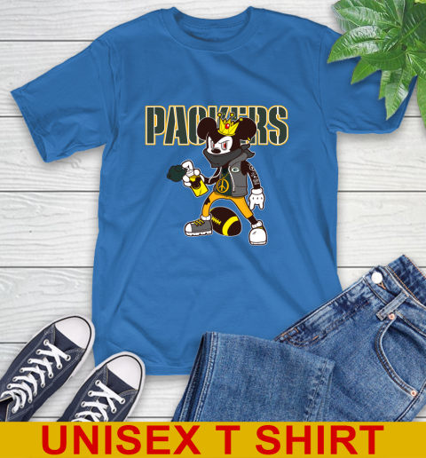 Green Bay Packers NFL Football Mickey Peace Sign Sports T-Shirt 9