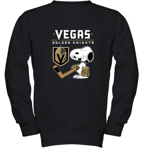 Vegas Golden Knights Ice Hockey Broken Teeth Snoopy NHL Youth Sweatshirt