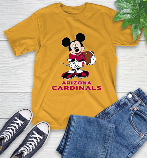 NFL Football Arizona Cardinals Cheerful Mickey Mouse Shirt T-Shirt 3