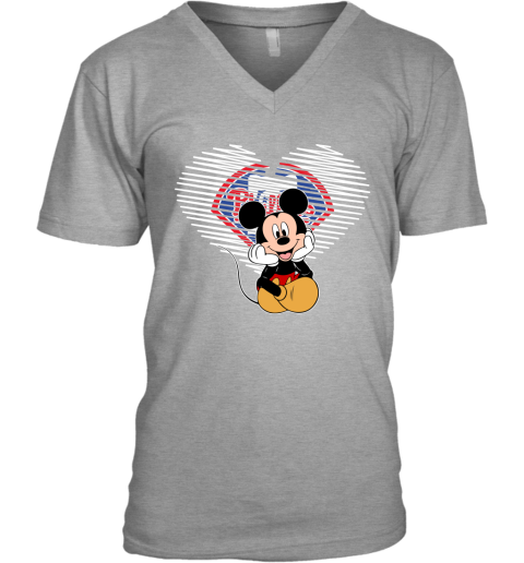 MLB Philadelphia Phillies The Heart Mickey Mouse Disney Baseball T Shirt 6Wjqwws2LZP v neck unisex 8 95 151514 front sport grey