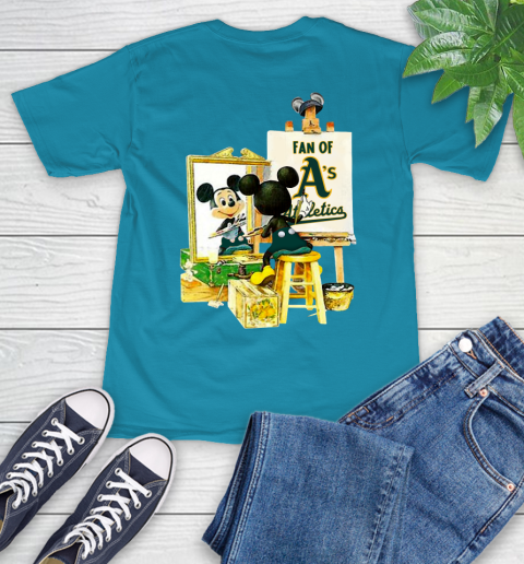 MLB Baseball Oakland Athletics Mickey Drawing Shirt 10