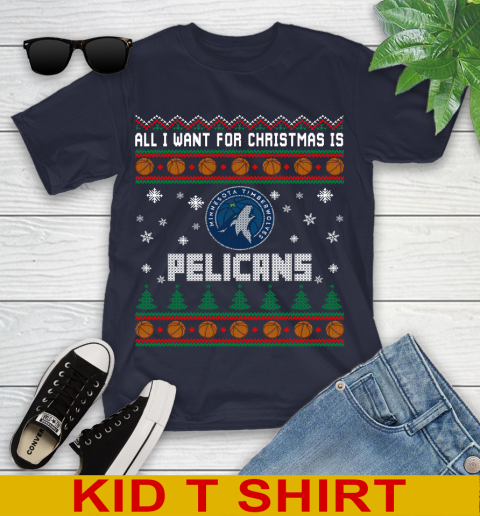 NBA Basketball All I Want For Christmas Is New Orleans Pelicans 98