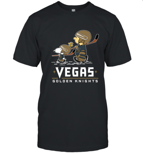Let's Play Vegas Golden Knights Ice Hockey Snoopy NHL Unisex Jersey Tee