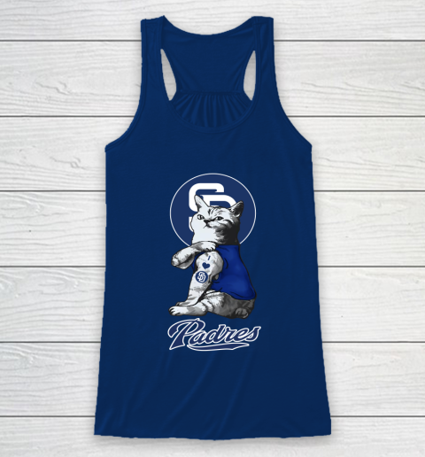 MLB Baseball My Cat Loves San Diego Padres Racerback Tank 6
