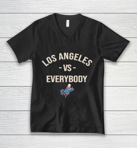 Los Angeles Dodgers Vs Everybody V-Neck T-Shirt