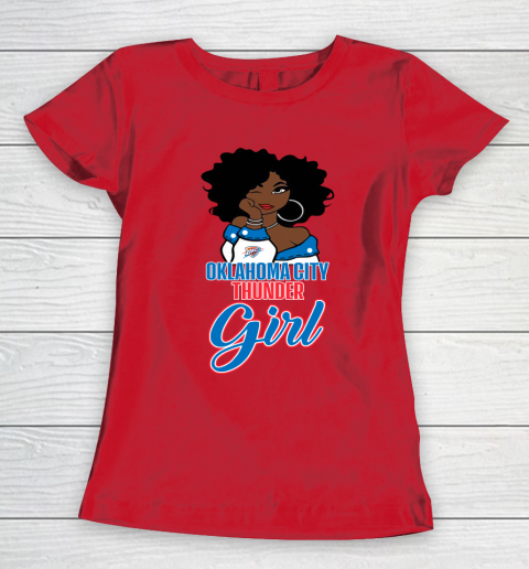 Oklahoma City Thunder Girl NBA Women's T-Shirt 10