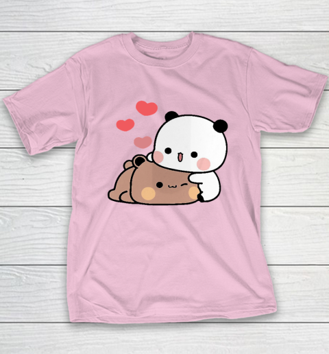 Panda Bear Hug Bubu Dudu Valentines Day's Youth T-Shirt 6
