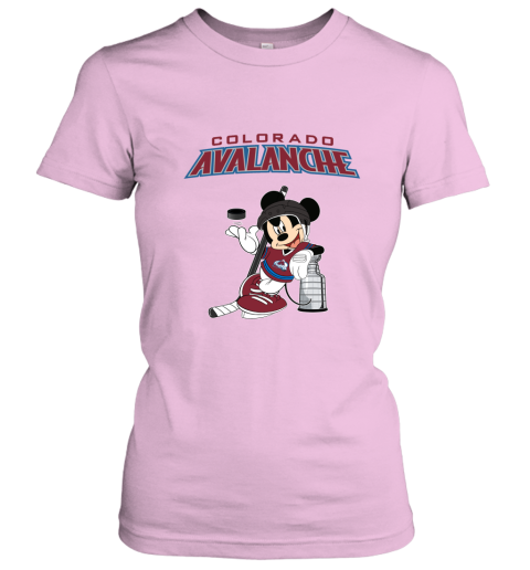 Mickey Colorado Avalanche With The Stanley Cup Hockey NHL Women's T-Shirt