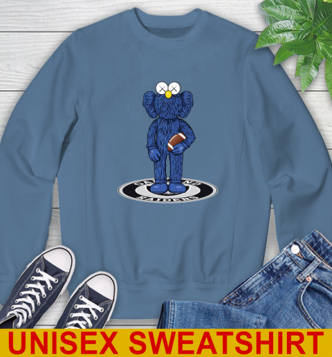 NFL Football Oakland Raiders Kaws Bff Blue Figure Shirt Sweatshirt 8