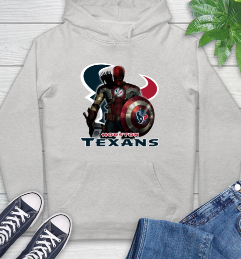 NFL Captain America Thor Spider Man Hawkeye Avengers Endgame Football Houston Texans Hoodie