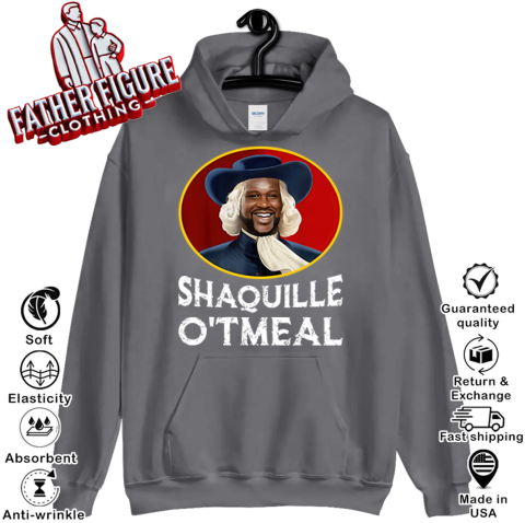 jizo shaquille oatmeal shaquille oamp 39 neal hoodie 23 front charcoal