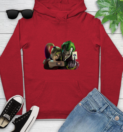Houston Astros MLB Baseball Joker Harley Quinn Suicide Squad Youth Hoodie 11