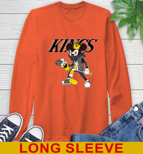 Los Angeles Kings NHL Hockey Mickey Peace Sign Sports Long Sleeve T-Shirt 5
