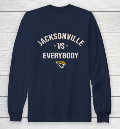 Jacksonville Jaguars Vs Everybody Long Sleeve T-Shirt 2