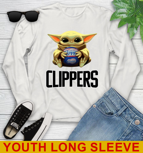 NBA Basketball LA Clippers Star Wars Baby Yoda Shirt 133