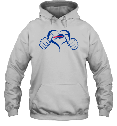 Buffalo Bills Heart Hand Hoodie