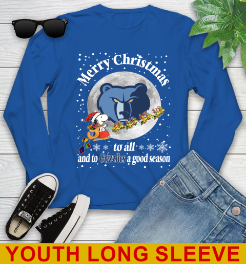 Memphis Grizzlies Merry Christmas To All And To Grizzlies A Good Season NBA Basketball Sports Youth Long Sleeve 10