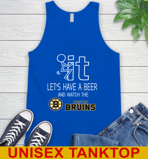 Boston Bruins Hockey NHL Let's Have A Beer And Watch Your Team Sports Tank Top 4
