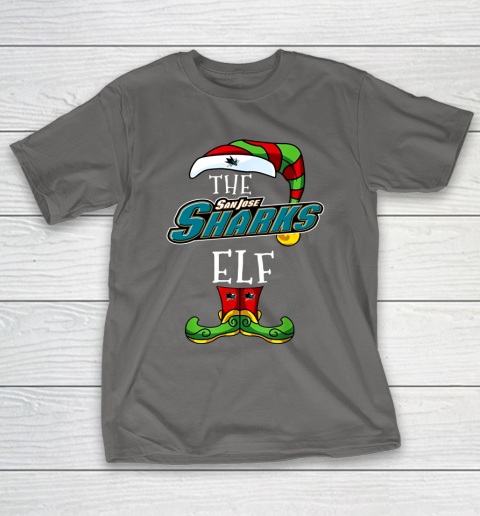 San Jose Sharks Christmas ELF Funny NHL T-Shirt 8