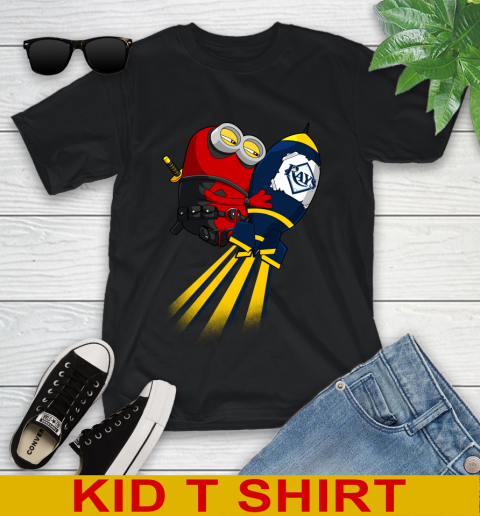MLB Baseball Tampa Bay Rays Deadpool Minion Marvel Shirt Youth T-Shirt