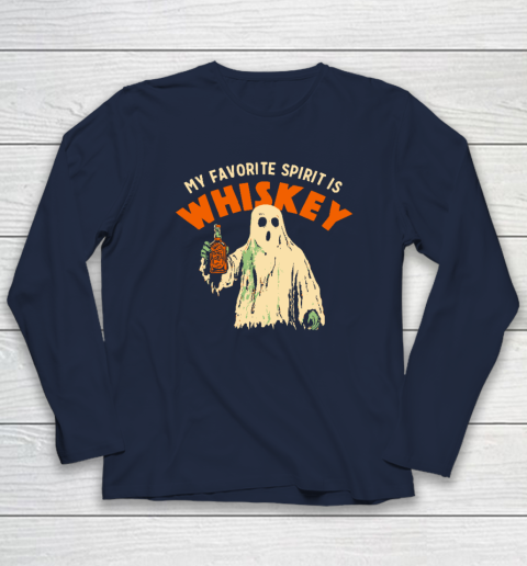 My Favorite Spirit Is Whiskey Halloween Long Sleeve T-Shirt 2