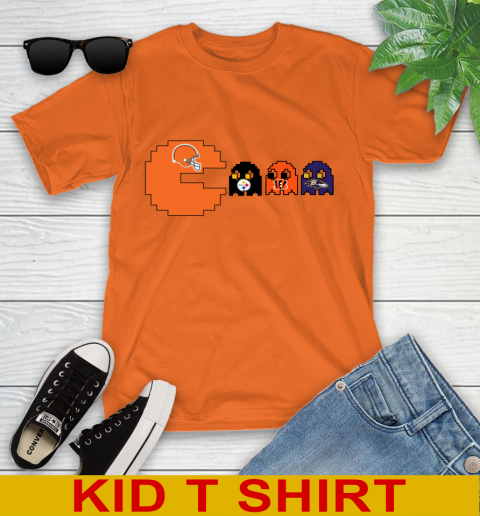 Cleveland Browns NFL Football Pac Man Champion Youth T-Shirt 7