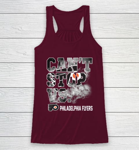 NHL Philadelphia Flyers Hockey Can't Stop Vs Racerback Tank 2