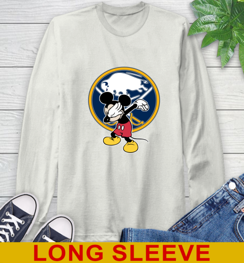 Buffalo Sabres NHL Hockey Dabbing Mickey Disney Sports Long Sleeve T-Shirt 12