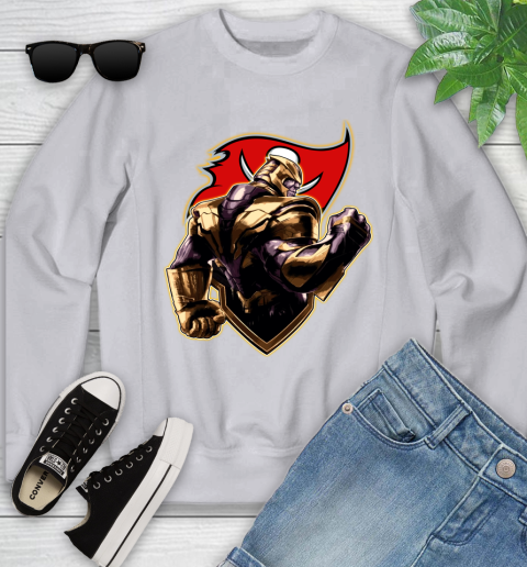 NFL Thanos Avengers Endgame Football Sports Tampa Bay Buccaneers Youth Sweatshirt 4