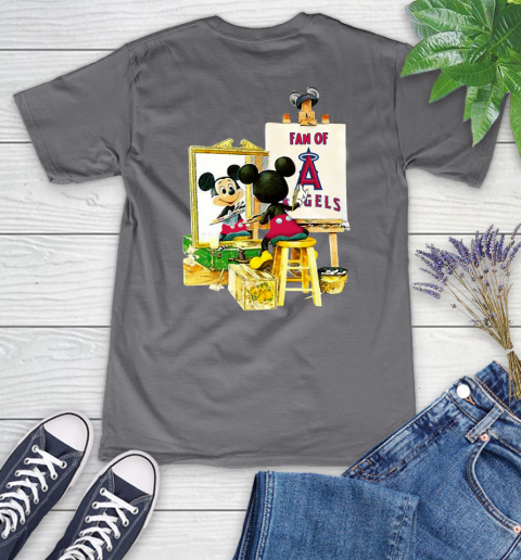 MLB Baseball Los Angeles Angels Mickey Drawing Shirt 80