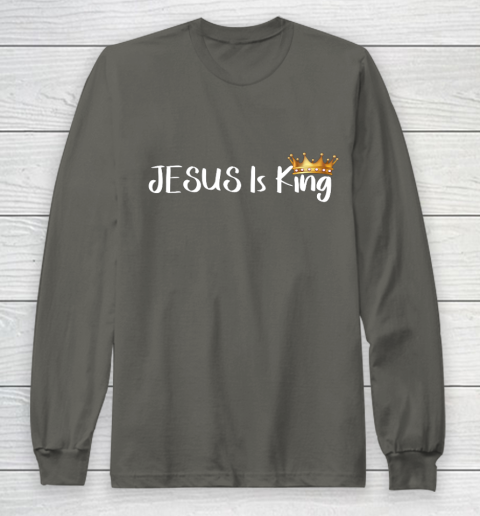 Jesus Is King Shirt Religious Christian Long Sleeve T-Shirt 5