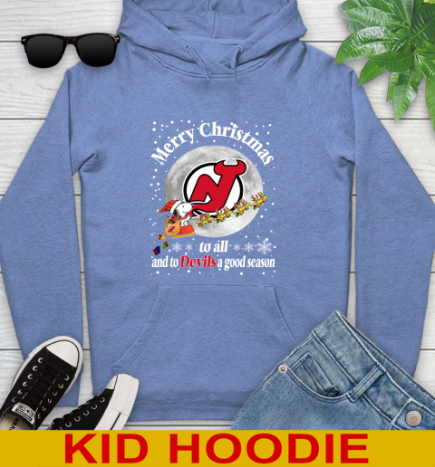 New Jersey Devils Merry Christmas To All And To Devils A Good Season NHL Hockey Sports Youth Hoodie 12