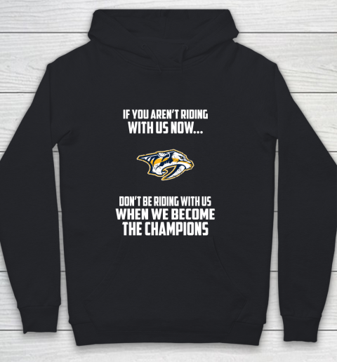 NHL Nashville Predators Hockey We Become The Champions Youth Hoodie