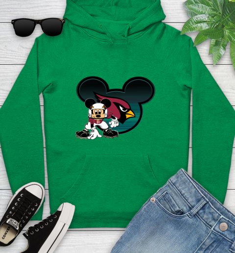NFL Arizona Cardinals Mickey Mouse Disney Football T Shirt Youth Hoodie 7