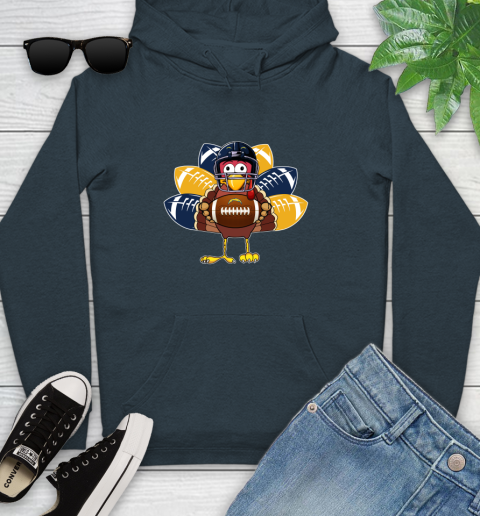San Diego Chargers Turkey Thanksgiving Day Youth Hoodie 8