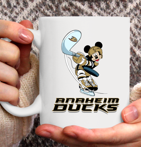 NHL Hockey Anaheim Ducks Cheerful Mickey Mouse Shirt Ceramic Mug 11oz 2