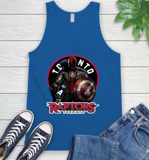 Toronto Raptors NBA Basketball Captain America Thor Spider Man Hawkeye Avengers Tank Top 5