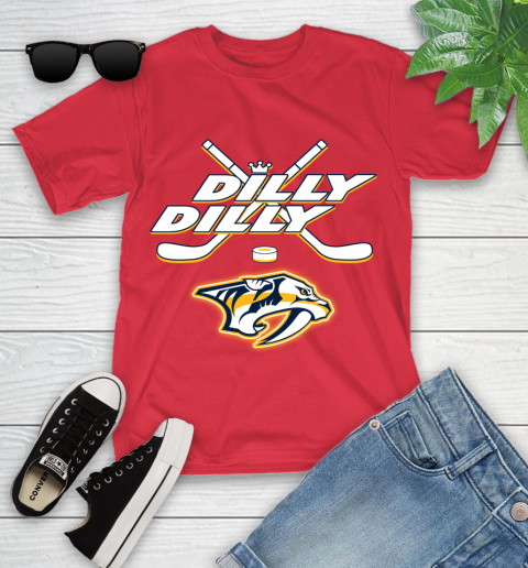 NHL Nashville Predators Dilly Dilly Hockey Sports Youth T-Shirt 10