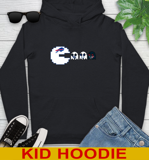 Buffalo Bills NFL Football Pac Man Champion Youth Hoodie 2