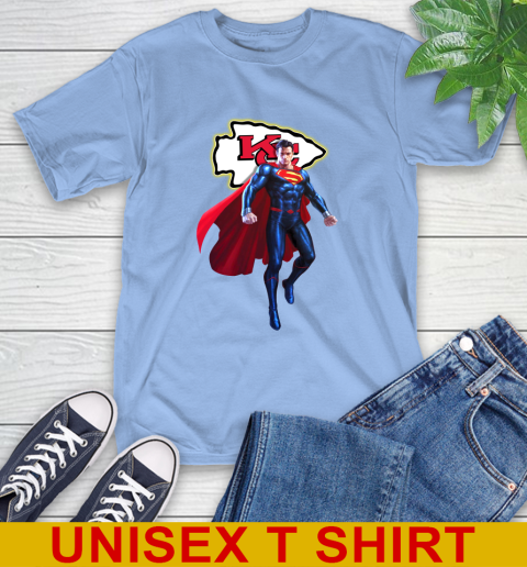 NFL Superman DC Sports Football Kansas City Chiefs T-Shirt 11