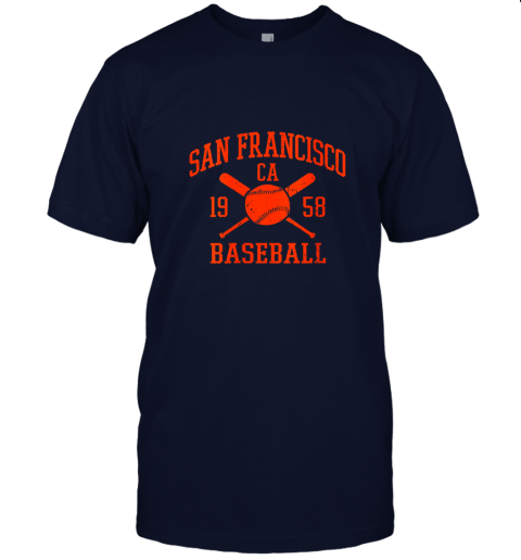 lcny womens san francisco baseball vintage sf the city giant gift jersey t shirt 60 front navy
