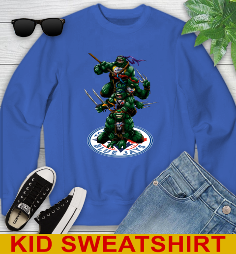 MLB Baseball Toronto Blue Jays Teenage Mutant Ninja Turtles Shirt Youth Sweatshirt 7