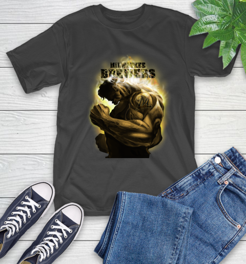 Milwaukee Brewers MLB Baseball Hulk Marvel Avengers Sports T-Shirt