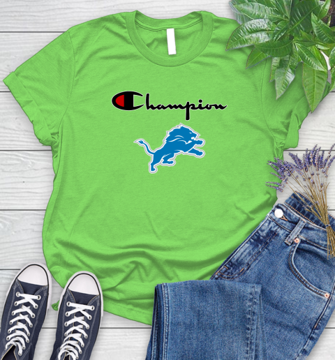 NFL Football Detroit Lions Champion Shirt Women's T-Shirt 7