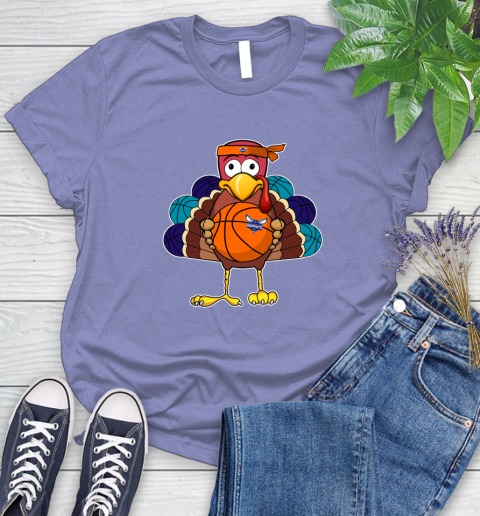Charlotte Hornets Turkey thanksgiving day Women's T-Shirt 11