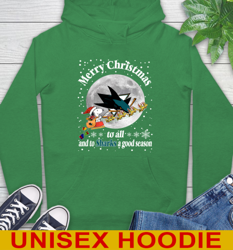 San Jose Sharks Merry Christmas To All And To Sharks A Good Season NHL Hockey Sports Hoodie 8