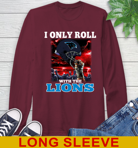 Carolina Panthers NFL Football I Only Roll With My Team Sports Long Sleeve T-Shirt 7